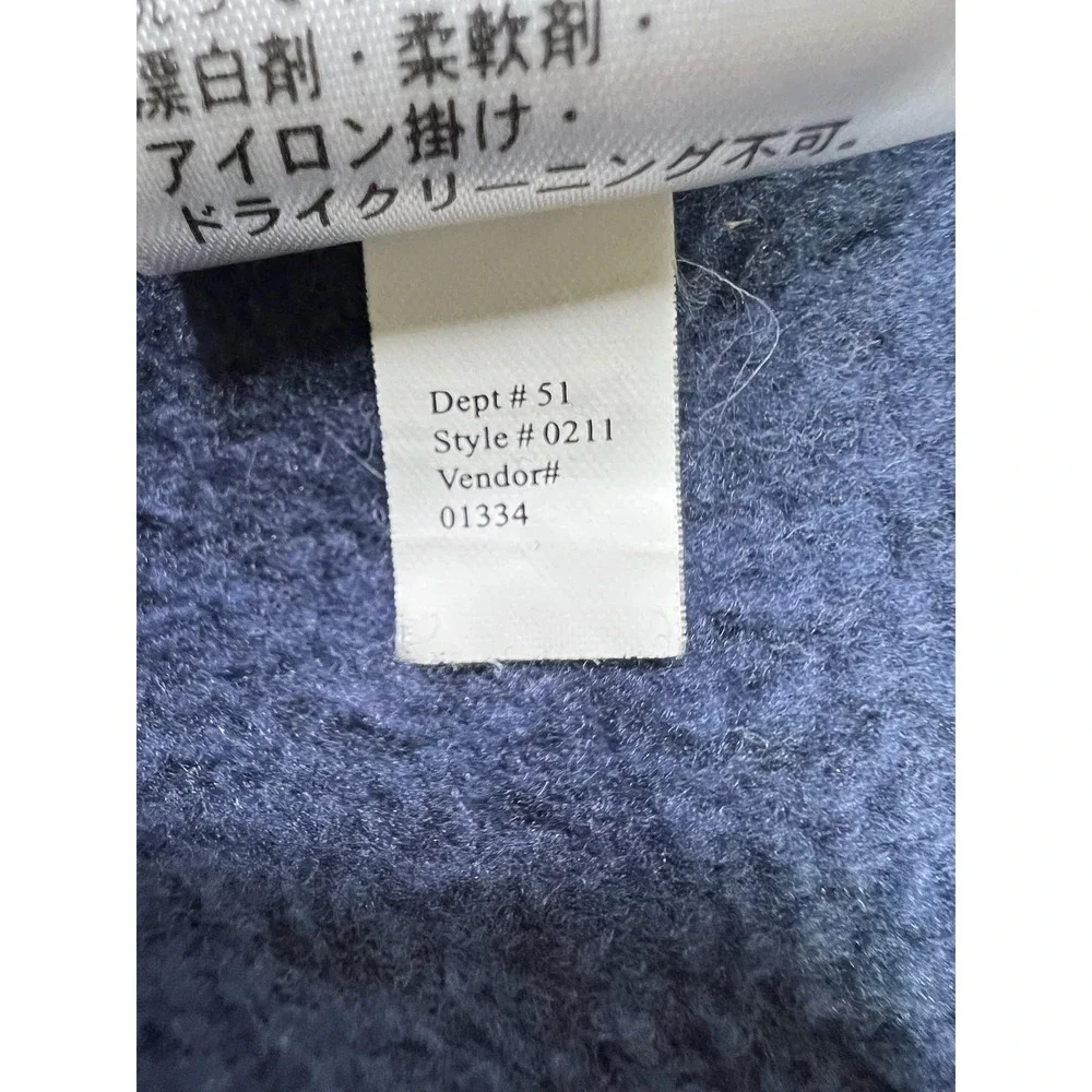 Eddie Bauer Mens Tall Large Blue Fleece 1/4 Zip Mock Neck Sweater‎ 0211 Canada